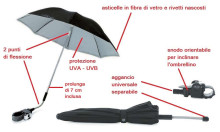 Pegas Perego '17 Ombrellino plk. „Rosso Universal“ skėtis