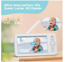 La bebe™ Accessories Monitor Babyphone Wireles Art.38931 White Kūdikių monitorius - vaizdo kamera