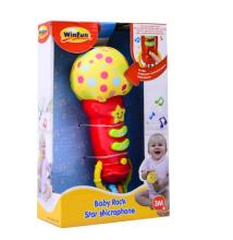 WinFun Baby Rock Star Microphone Art.44232  mikrofonas Muzikinis žaislas Mikrofonas, su garsu ir šviesa, 3+ mėn