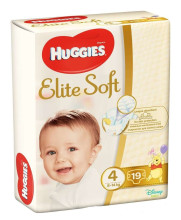 Huggies Elite Soft Convi Art.041546322 sauskelnės 4 dydis, 19 vnt.