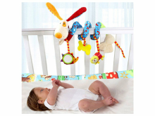 BabyMix Rabbit Art.40871 Vaikų žaislų spiralė vežimėliui / lovai / automobilinei kėdutei