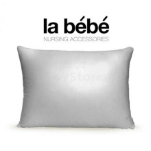 „La Bebe ™“ medvilninis menas. 2016 m. Pilka pagalvių užvalkalas, atlasinis 60x40cm