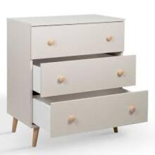 La Bebe™ Bedding Wood Set Tomi Art.43657 White Vaikų baldų komplektas: lova ir komoda