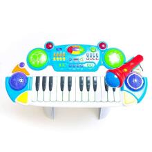 „TLC Baby“ elektroninės klaviatūros „Art.B15“ sintezatorius su mikrofonu su garso ir šviesos efektais