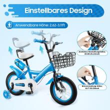 Kids Bike Wheels Collas 12' Blue Art.46663 Vaikų dviratis su dviračiu