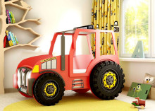 Plastiko Traktor Art.46825 Ergonomiska bērnu gulta  ar  matraci 180 x 90 cm