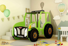 Plastiko Traktor Art.46825 Детская стильная кровать с матрасом 180x90cм