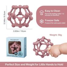 Baby Silicone Teether Sensory Grab Art.47009 Silikoninis kramtukas kūdikiui – sensorinis kramtukas-kamuoliukas, 8,5 x 10 cm