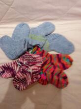 La Bebe „Hand Made Latvia“ megztos vilnonės vaikiškos kojinės