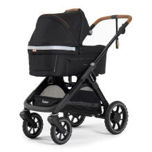 Emmaljunga Sento Max Outdoor Art.47477 Black Vežimėlis su lopšiu