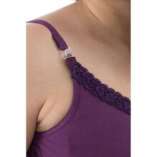 „Bogema Lingerie“ 48979 tamsiai violetinė motinystės / maitinanti naktiniai marškiniai