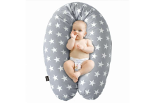 La Bebe™ Rich Maternity Pillow Art.49144 Grey, 34x104 cm