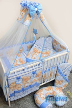 Ankras Art.ANKR-233.135 2 lovų patalynės komplektas MIKA: viršutinė paklodė + pagalvės užvalkalas 135x100 cm