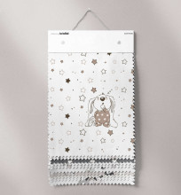 „La Bebe ™“ medvilnės pagalvė „Mimi“, 49607, zuikių pasagos pagalvėlė, 19 x 46 cm
