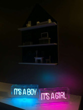 Vaikų namų neoninių lempučių dėžutė. CHNLBBO naktinė lemputė