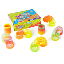 Rainbow Spring Art.CT34458A Детская игрушка Пружинка с блестками на блистере (Слинки, Радуга игрушка)