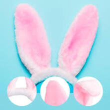 Home Company Rabbit Ear Art.53836  aksesuaras  - mirksinčios zuikio ausys