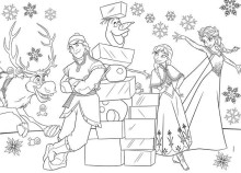 Lisciani Giochi Supermaxi Frozen Art.66711 Divpusēja puzle-krāsojamā grāmata