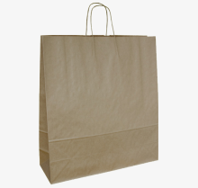 Bag To Differ Art.P93923 Brūns maisiņš ar vītiem rokturiem 45x17x48 cm