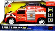 Cross Country Car Art.Q2441 Fire Hero Ugunsdzēsēju mašīna ar gaismas un skaņas efektiem