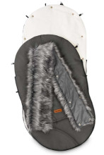 Sensillo Eskimo Art.8342 Grey Спальный мешок для коляски на натуральной овчинке