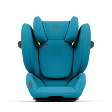 Cybex Solution G i-Fix 100-150cm, Beach Blue bērnu autokrēsls (15-50 kg)