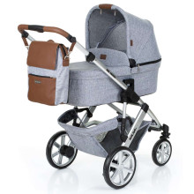ABC Design '20 City Bag Art.12001692002 Gravel  Стильная и удобная сумка для коляски