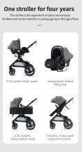 Kids Buggy 3 in 1 Art.X1 Black