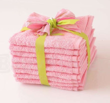 Baltic Textile Terry Towels Pink/Red  Dvielis kokvilnas frotē 70x130cm