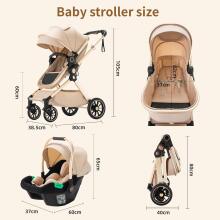 Shineey 3-in-1 Pushchair Buggy Art.U9-X Black