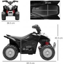 Aga Design HONDA 6V  H3 Art.62285 Vaikiškas baterijomis varomas keturratis dviratis