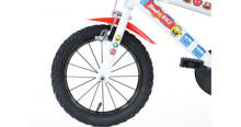 Esperia Kids Bike Panda White/Green 14' Art.9770 Vaikiškas dviratis su pripučiamais ratais ir plieniniu rėmu