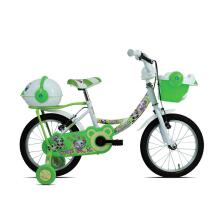 Esperia Kids Bike Panda White/Green 14' Art.9770 Vaikiškas dviratis su pripučiamais ratais ir plieniniu rėmu