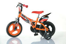 Dino Bikes Dino Raptor Art.612L Vaikiškas dviratis (dviratis) su atsarginiais ratais 12 colių