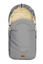 Sensillo Classic Romper Bag Art.824 Light Grey /Wool Sleeping bag with natural sheepskin for a stroller