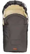 Sensillo Classic Romper Bag Art.824 Light Grey /Wool Sleeping bag with natural sheepskin for a stroller