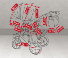 Camarelo Pireus Art.PR-1  детская универсальная модульная коляска 3 в 1