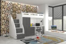 AJK Zuzia Plus Art.65551 Grey Vaikiškas modulinis baldų komplektas
