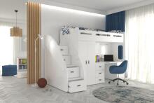 AJK Zuzia Plus Art.65563 White Vaikiškas modulinis baldų komplektas