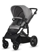 „KinderKraft Prime Lite“ pilkas 3 in1 gaminys. KKKWPRLIGRY3000 universalus vežimėlis 3 in1