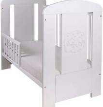 Drewex Mis Bialy Comfort Art.68053 Bērnu kokā gultiņa ar kasti 120x60cm