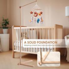 Wooden Baby Mobile Holder Art.68771  Puidust beebimobiilihoidja, mähkimislaud, beebimuusikakarp