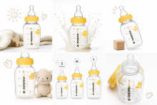Medela Bottle S size Art. 200.0598 Maitinimo buteliukas su silikoniniu žinduku neišnešiotiems naujagimiams, S dydis (lėta tėkmė), 150 ml