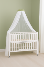 La Bebe™ Canopy Universal Art.165834 White Universal Canopy / Mosquito Net for Baby Cot or Cradle