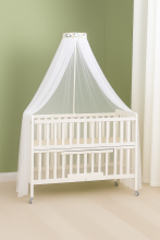 La Bebe™ Canopy Universal Art.165834 White Universal Canopy / Mosquito Net for Baby Cot or Cradle