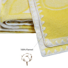 UR Kids Blanket Cotton Art.71204 Sheep Yellow  Dabīgas kokvilnas pleds/sega bērniem 100x140cm