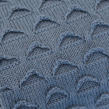 NordBaby Knitted Blanket Art.203926 Blue  Детское одеяло из натурального органического бамбука , 70х90см