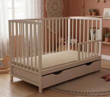 Elf Bed Arco Art.74241 Taupe Medinė kūdikio lovelė 120x60 cm