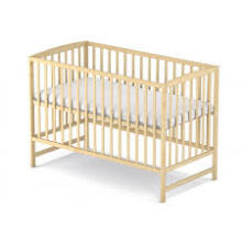 Elf Bed Arco Art.74243 Natural Medinė kūdikio lovelė 120x60 cm