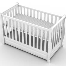 Elf Bed Gardenia Drawer  Art.74249 White Toddler crib with a drawer, 120x60 cm